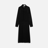 Black Pleated Midi Dress