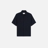 Navy Cotton Short Sleeve Shirt