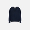 Navy Wool V Neck Sweater