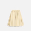 Yellow Wool Skirt With Godets