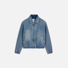 Blue Cotton Ami de Coeur Zipped Jacket