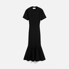 Black Godet Dress
