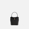 Black Leather Mini Paris Paris Bucket Bag