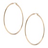2mm Gold Hoop Earrings - 60mm