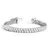 Lab Grown White Sapphire Love Affair Tennis Bracelet