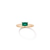 Birthstone Baguette Ring - Emerald