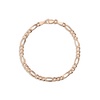 Large Gold Figaro Chain Bracelet