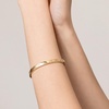 Quilted Gold Hinged Bracelet