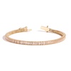 Lab Grown Morganite Baguette Tennis Bracelet