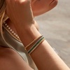 Lab Grown White Sapphire Baguette Tennis Bracelet
