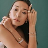 Lab Grown White Sapphire Baguette Tennis Bracelet