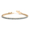 Lab Grown Aquamarine Tennis Bracelet