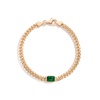 Emerald Curb Chain Bracelet