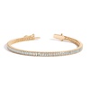Lab Grown Aquamarine Baguette Tennis Bracelet