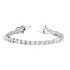 Lab Grown White Sapphire Heart Tennis Bracelet