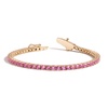Lab Grown Pink Sapphire Tennis Bracelet