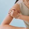 Lab Grown White Sapphire Baguette Tennis Bracelet