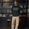 Mohair Stripe Knit Sweater - Men's
