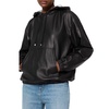 Leather Hooded Top