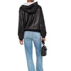 Leather Hooded Top