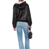 Leather Hooded Top