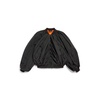 Women's Draped Bomber in Black