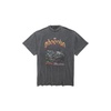 Men's Tbilisi T-shirt Oversized in Black Faded