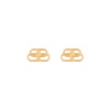 Women's Bb S Stud Earrings in Gold