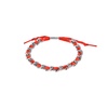 Malibu Gourmette Choker in Antique Silver/neon Orange
