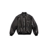 Sporty B Shearling Jacket in Black