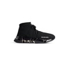 Women's Speed 2.0 Lace Up Full Clear Sole Recycled Knit Sneaker in Black