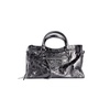 Women's Le City Medium Bag Metallized in Steel Grey