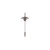 Goth Sword Brooch in Antique Silver