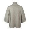 Fabiana Filippi Grey Mesh Turtleneck Sweater
