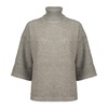 Fabiana Filippi Grey Mesh Turtleneck Sweater