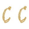 Alighieri The Crumbling Rock Hoop Earrings