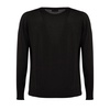 Roberto Collina Black Ultrafine Merino Wool Sweater
