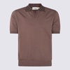 Altea Brown Cotton Polo Shirt