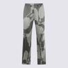 Antonelli Grey And White Pants