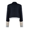 Erika Cavallini Midnight Blue Jacket In Cool Wool
