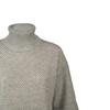 Fabiana Filippi Grey Mesh Turtleneck Sweater