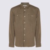 Altea Military Green Linen Shirt