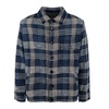 Etro Overshirt In Cotton And Linen Knit Navy Blue