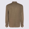 Altea Military Green Linen Shirt