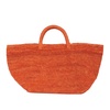 Ibeliv Vanilla Tote Bag In Orange Raffia