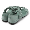 Green Recycled PET and Leather Sandals for Women.
