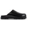 Black Leather Sandals for Men.