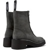 Gray Nubuck Mid Boots for Women.