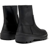 Black nubuck boots for men