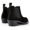 Black nubuck ankle boots for women